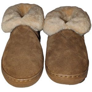 Bearpaw Traditional 402 Women's Slipper Booties, Size 8, Brown